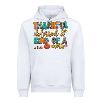White thankful  blessed and kind of a mess Urban Hoodie - AdoDesignShop