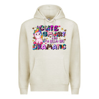 Oatmeal Heather cute smart and a little bit dramatic Premium Hoodie - JahusDesignShop
