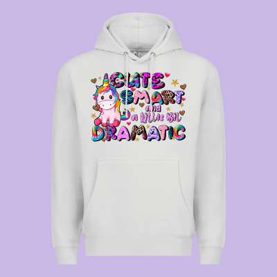 Cute Smart And A Little Bit Dramatic Premium Hoodie Designed By Jahusdesignshop
