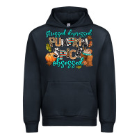 Navy stressed depressed pumpkin spice obsessed Urban Hoodie - AdoDesignShop
