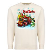 Sandshell christmas polar express believe Premium Sweatshirt - Zillion Design Studio