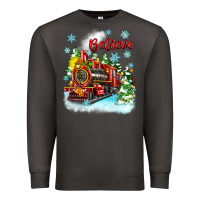 Smoke christmas polar express believe Premium Sweatshirt - Zillion Design Studio