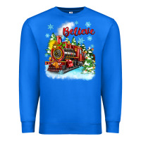 True Royal christmas polar express believe Premium Sweatshirt - Zillion Design Studio