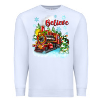 White christmas polar express believe Premium Sweatshirt - Zillion Design Studio