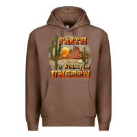 Chestnut faith is trusting the unseen Premium Hoodie - JahusDesignShop
