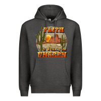Charcoal Heather faith is trusting the unseen Premium Hoodie - JahusDesignShop