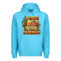Ocean Blue faith is trusting the unseen Premium Hoodie - JahusDesignShop