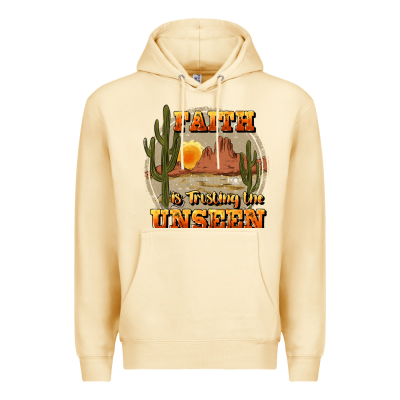 Faith Is Trusting The Unseen Premium Hoodie by JahusDesignShop | Teevron