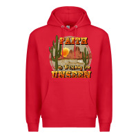 Red faith is trusting the unseen Premium Hoodie - JahusDesignShop
