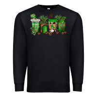 Black t  rex coffee cups Premium Sweatshirt - texasbilliewilder