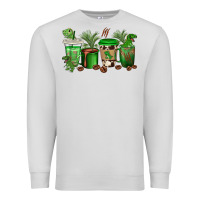 Dove Grey t  rex coffee cups Premium Sweatshirt - texasbilliewilder