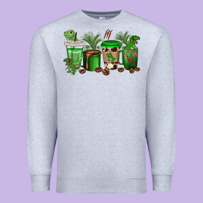 Premium Sweatshirt t  rex coffee cups