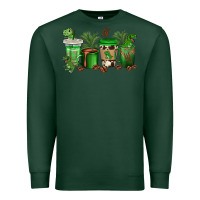 Sports Green t  rex coffee cups Premium Sweatshirt - texasbilliewilder