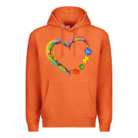 Carrot autism heart Premium Hoodie - JahusDesignShop