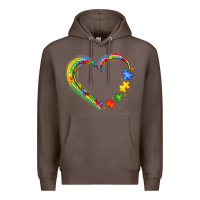 Coffee autism heart Premium Hoodie - JahusDesignShop