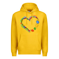 Lemon autism heart Premium Hoodie - JahusDesignShop