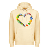 Pina Colada autism heart Premium Hoodie - JahusDesignShop