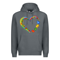 Rock autism heart Premium Hoodie - JahusDesignShop