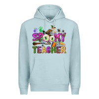 Blue Mist spooky teacher Premium Hoodie - AdoDesignShop