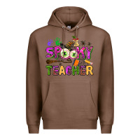 Chestnut spooky teacher Premium Hoodie - AdoDesignShop