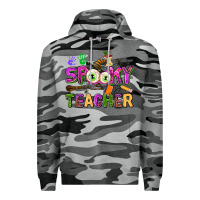 Slate Camo spooky teacher Premium Hoodie - AdoDesignShop