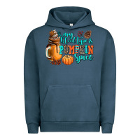 Pigment Midnight Navy my blood type is pumpkin spice Urban Hoodie - AdoDesignShop