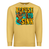 Antique Gold refuse to sink western Premium Sweatshirt - texasbilliewilder