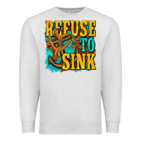 Oatmeal Heather refuse to sink western Premium Sweatshirt - texasbilliewilder