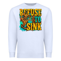White refuse to sink western Premium Sweatshirt - texasbilliewilder