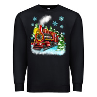Black christmas polar express Premium Sweatshirt - Zillion Design Studio