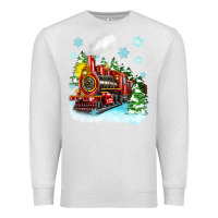 Oatmeal Heather christmas polar express Premium Sweatshirt - Zillion Design Studio