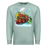 Seafoam christmas polar express Premium Sweatshirt - Zillion Design Studio