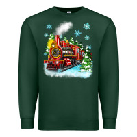 Sports Green christmas polar express Premium Sweatshirt - Zillion Design Studio
