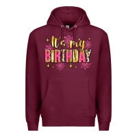 Burgundy it's my birthday Premium Hoodie - JahusDesignShop