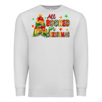 Dove Grey all booked for christmas Premium Sweatshirt - Zillion Design Studio