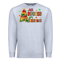 Heather Grey all booked for christmas Premium Sweatshirt - Zillion Design Studio