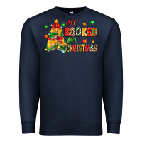 Navy all booked for christmas Premium Sweatshirt - Zillion Design Studio