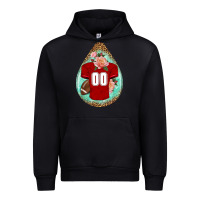 Black american football and western roses teardrop Urban Hoodie - BundleAndBundleShop