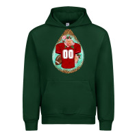 Forest Green american football and western roses teardrop Urban Hoodie - BundleAndBundleShop