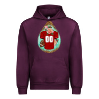 Mauve Wine american football and western roses teardrop Urban Hoodie - BundleAndBundleShop
