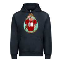 Navy american football and western roses teardrop Urban Hoodie - BundleAndBundleShop