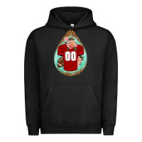 Pigment Black american football and western roses teardrop Urban Hoodie - BundleAndBundleShop