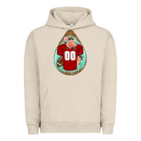 Pigment French Oak american football and western roses teardrop Urban Hoodie - BundleAndBundleShop