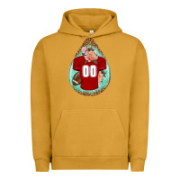 Pigment Peanut Butter american football and western roses teardrop Urban Hoodie - BundleAndBundleShop