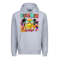 Heather Grey summer babe Premium Hoodie - JahusDesignShop