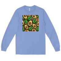 Colony Blue avocados with wood and leopard background mug  coaster Long Sleeve Tee - BarkalooDesign