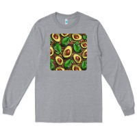 Heather Grey avocados with wood and leopard background mug  coaster Long Sleeve Tee - BarkalooDesign