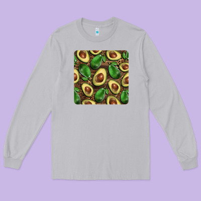 Avocados With Wood And Leopard Background Mug  Coaster Long Sleeve Tee Designed By Barkaloodesign