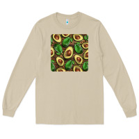Mushroom avocados with wood and leopard background mug  coaster Long Sleeve Tee - BarkalooDesign