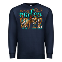 Navy rodeo wife western Premium Sweatshirt - texasbilliewilder